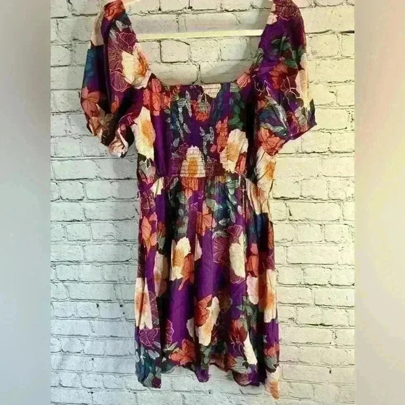 Band of the Free midi boho inspired Floral Smocked Dress - Size M. NWT - Picture 5 of 5